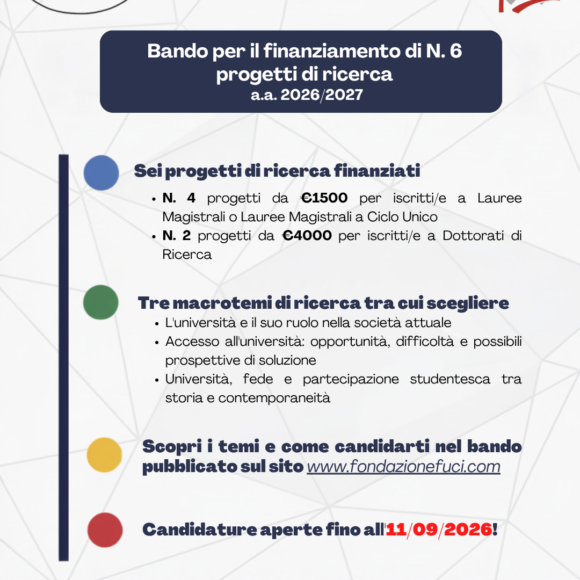 Bando progetti di ricerca: prorogato il termine per l’invio delle domande